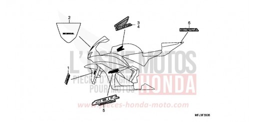 MARQUE/RAYURE (9) CBR600RRB de 2011